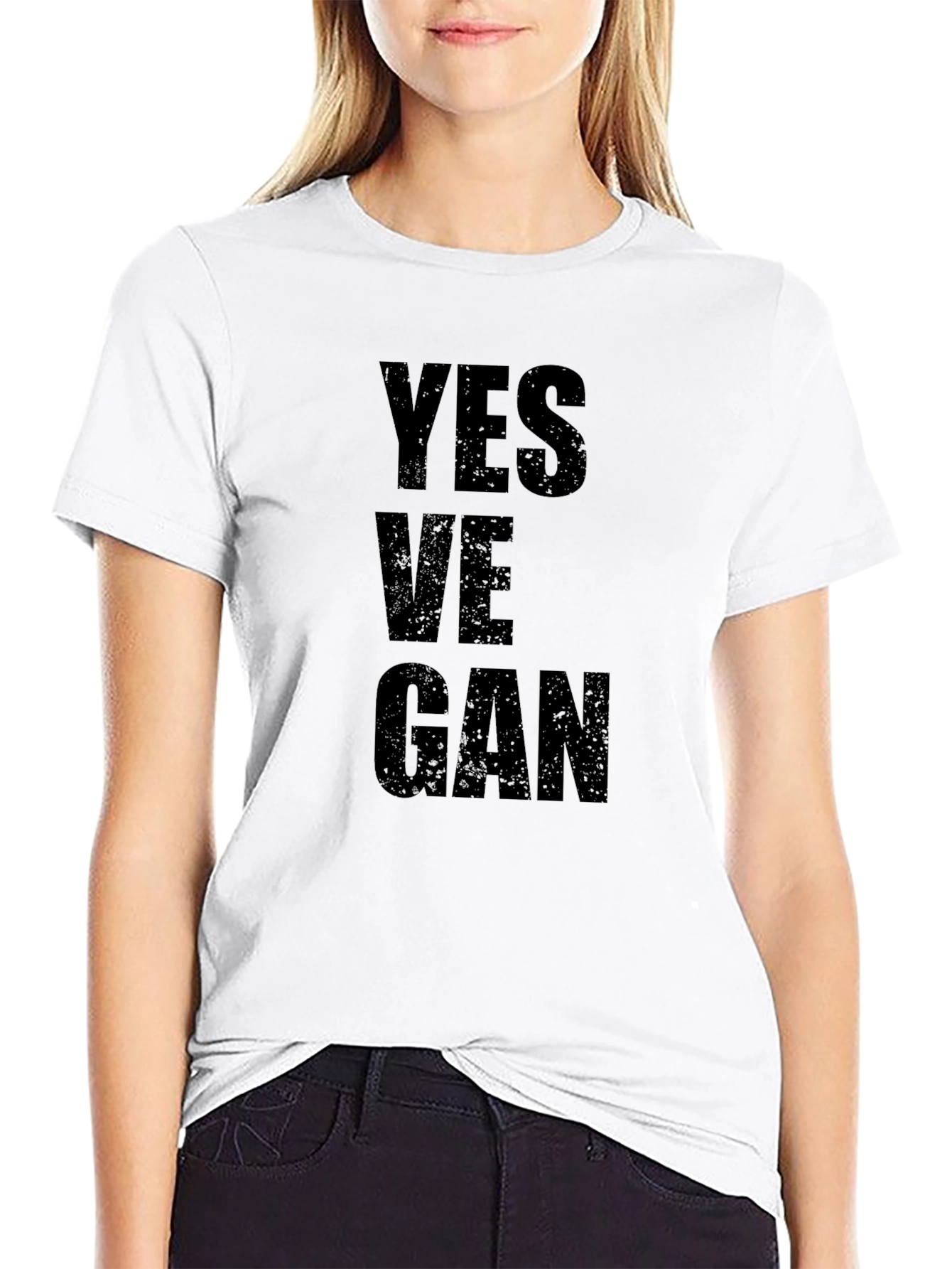 Yes Ve-GAN Black Graphic Tee