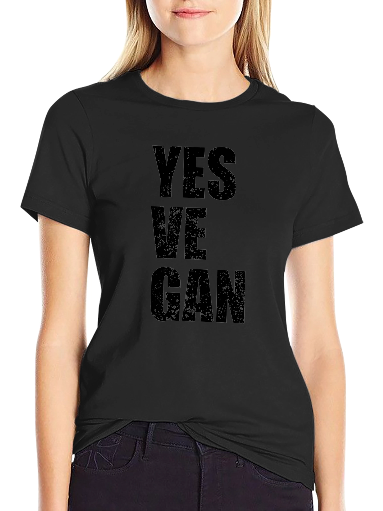 Yes Ve-GAN Black Graphic Tee