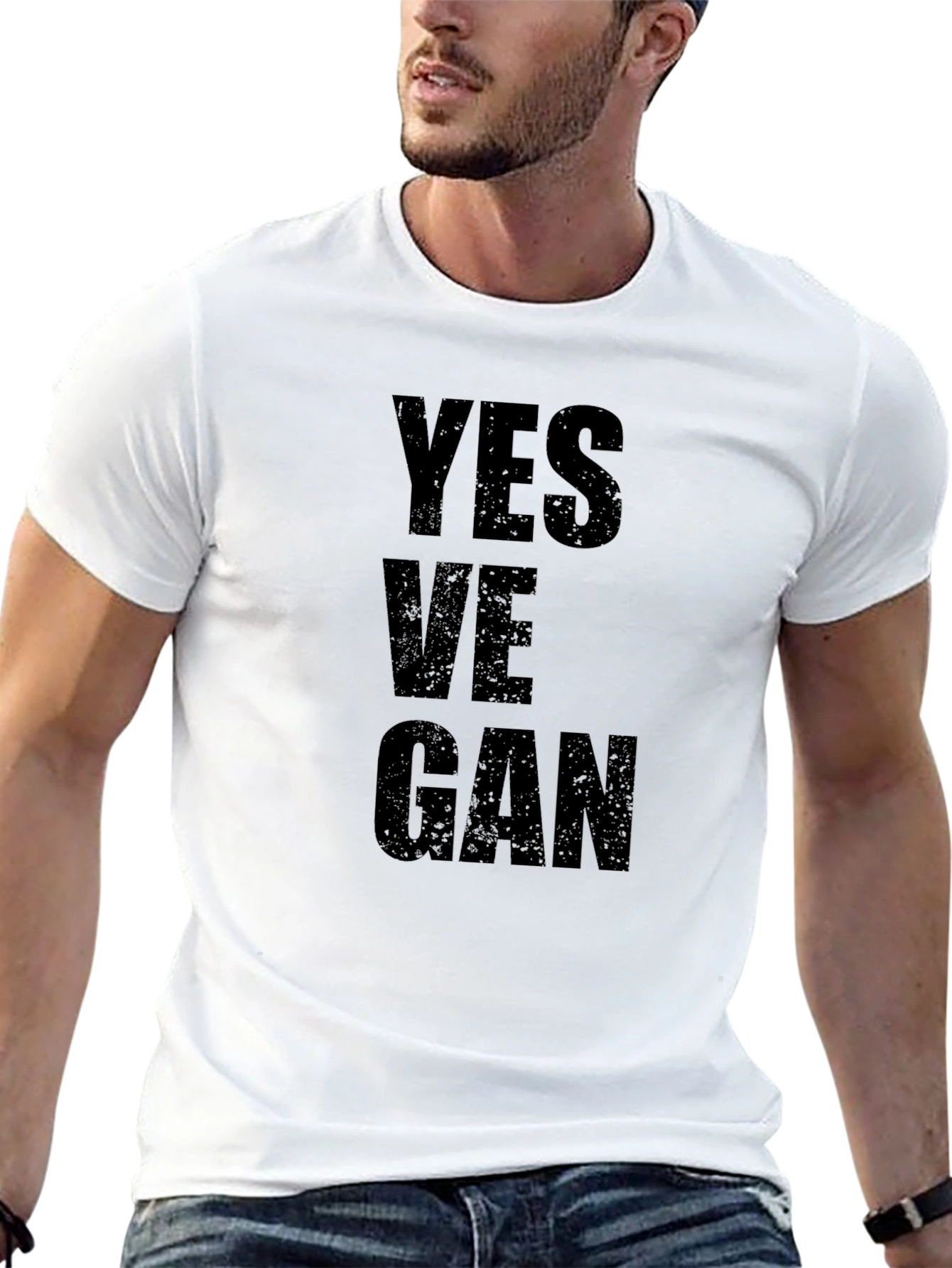 Yes Ve-GAN Black Graphic Tee