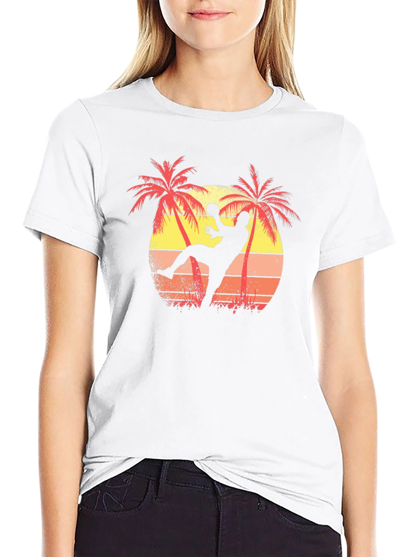 Tropical Handball Graphic T-Shirt