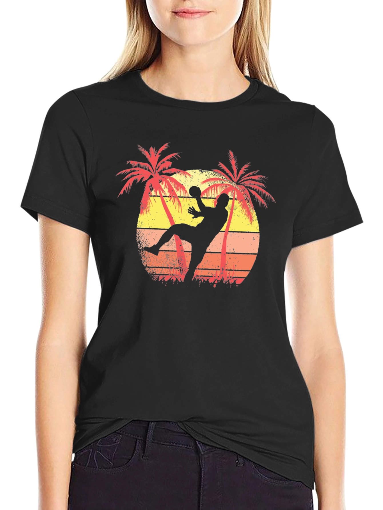 Tropical Handball Graphic T-Shirt