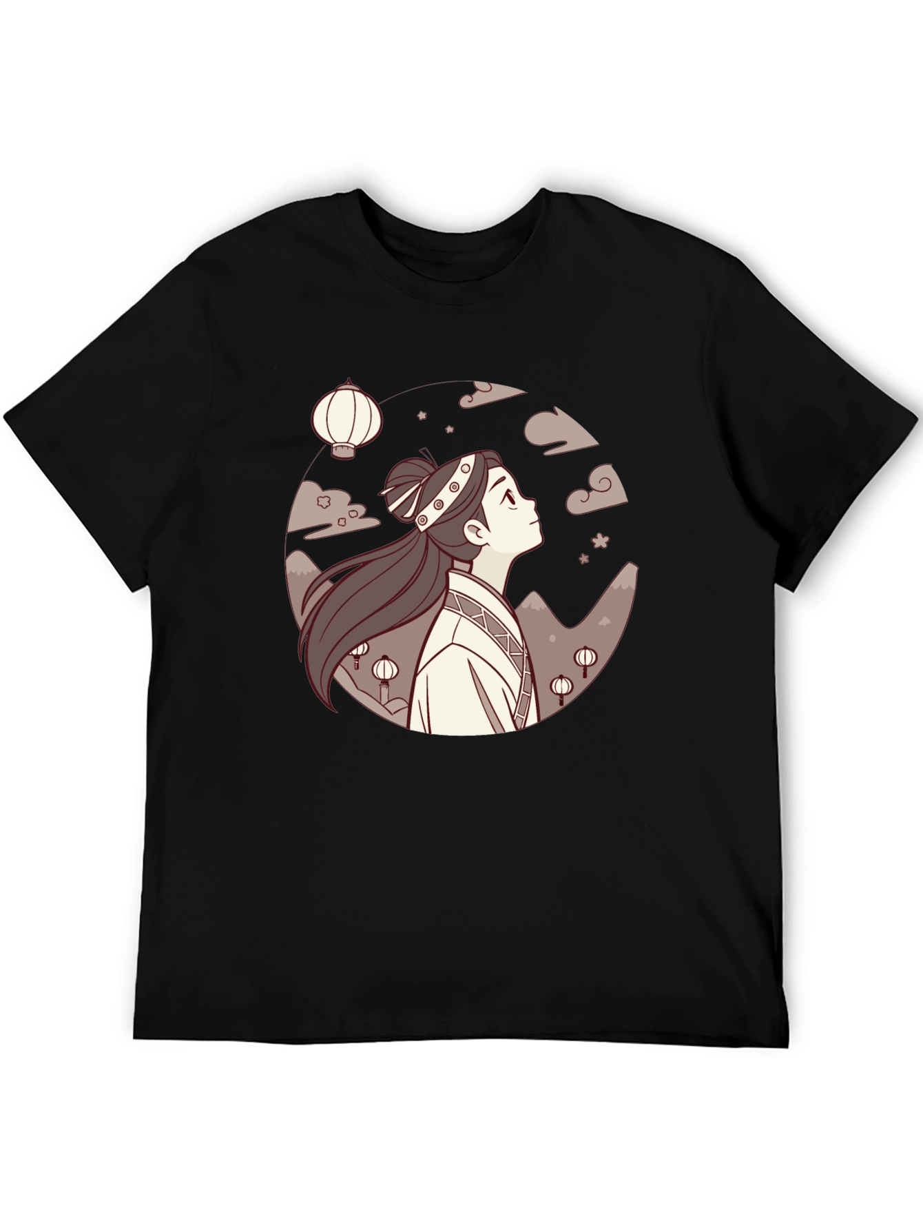 Anime Girl Lanterns Black T-Shirt