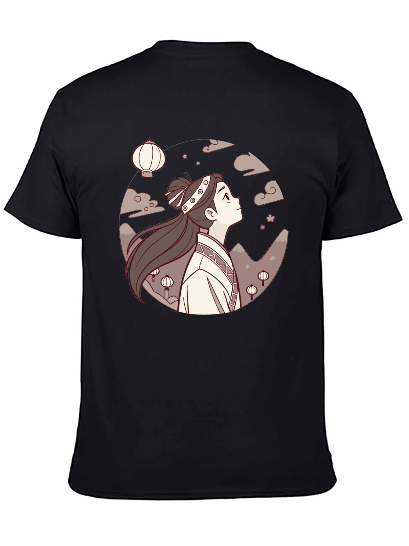 Anime Girl Lanterns Black T-Shirt