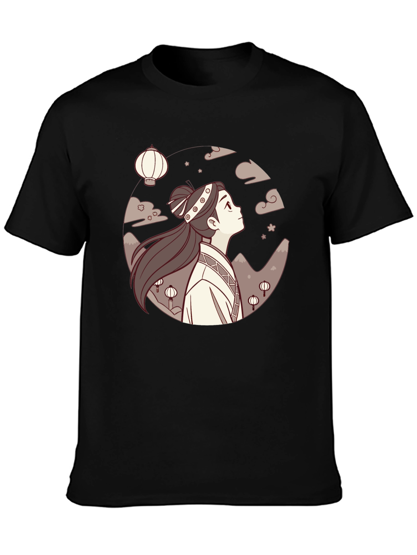 Anime Girl Lanterns Black T-Shirt