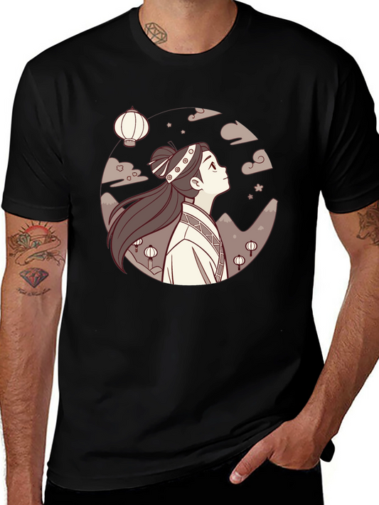 Anime Girl Lanterns Black T-Shirt