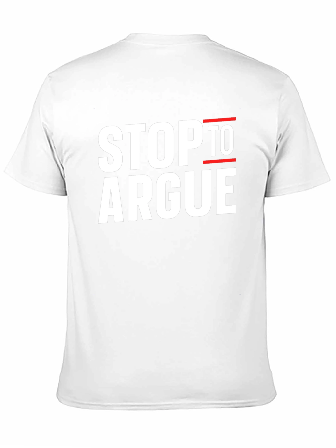 Stop To Argue Black Graphic Tee
