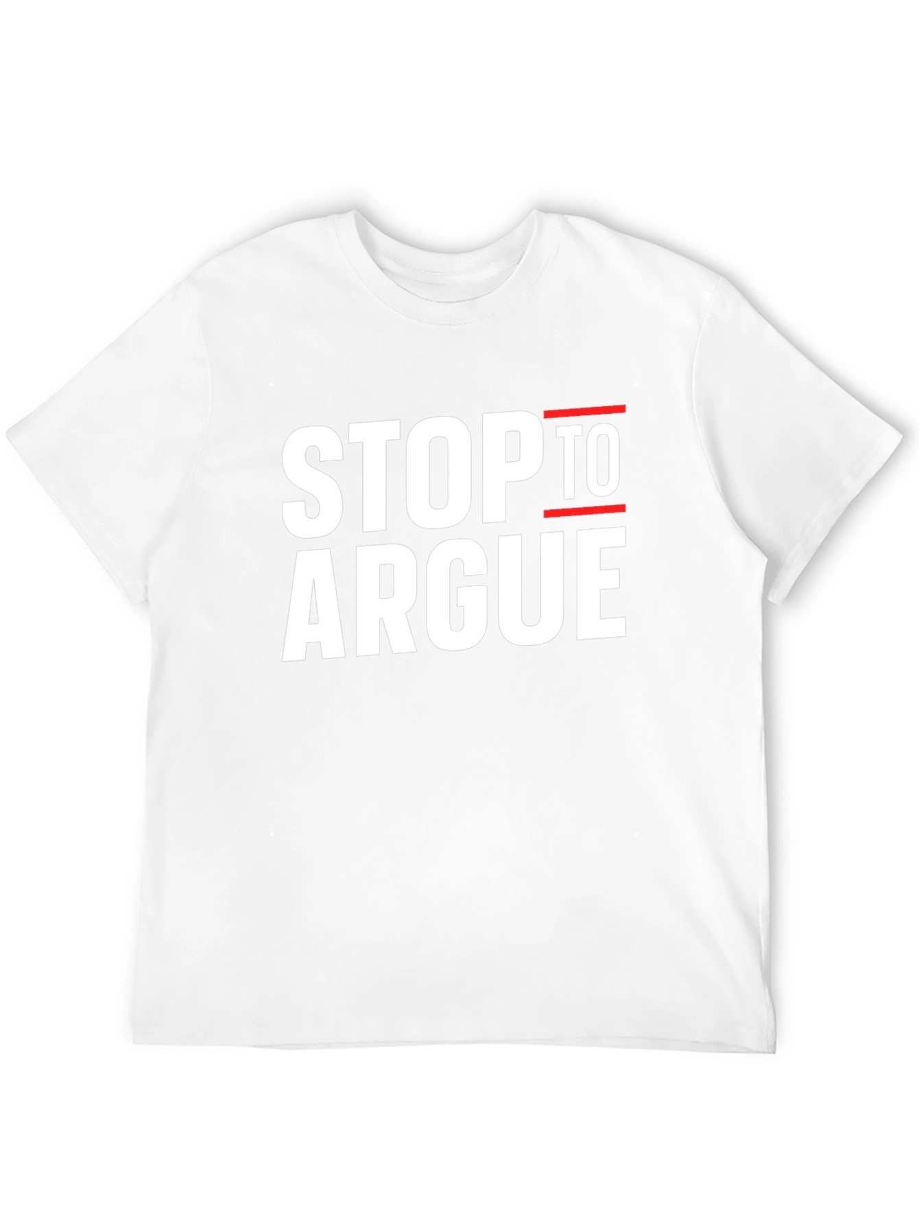 Stop To Argue Black Graphic Tee