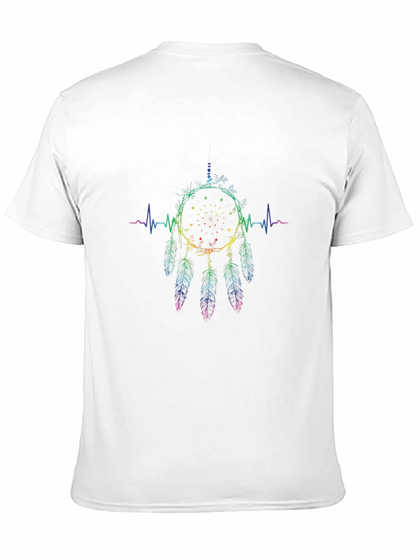 Rainbow Dreamcatcher Heartbeat T-Shirt