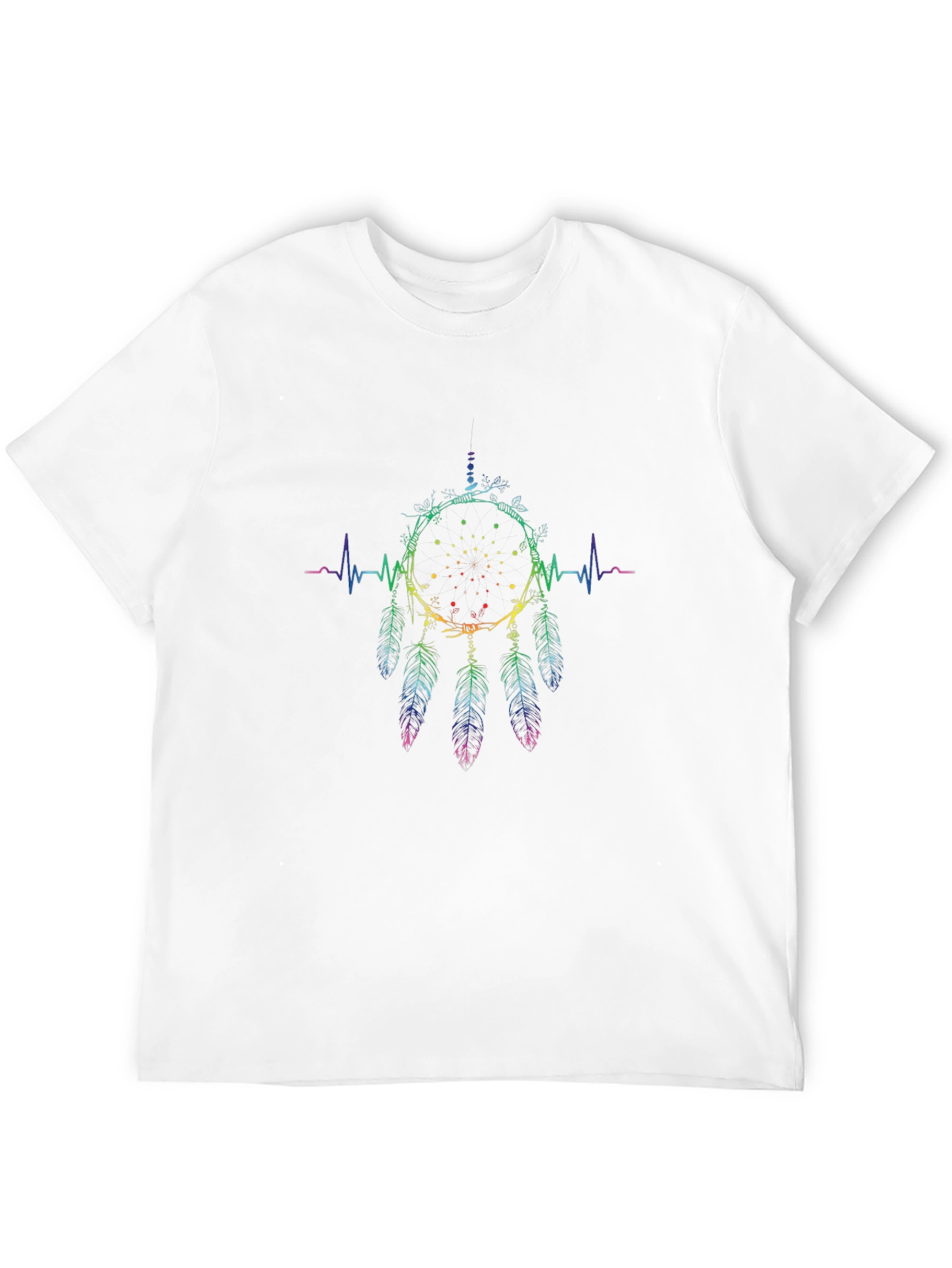 Rainbow Dreamcatcher Heartbeat T-Shirt