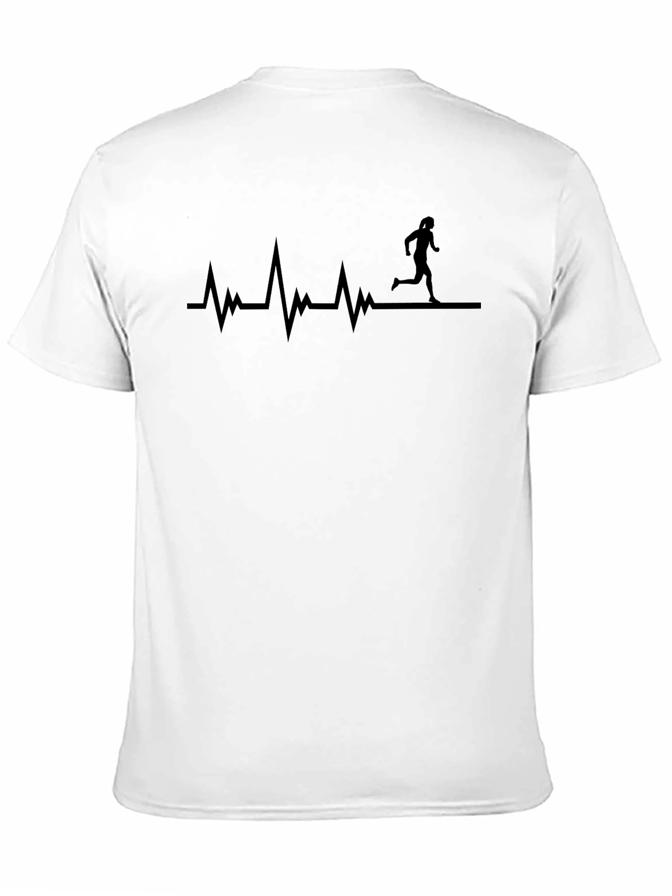 Runners Heartbeat Black T-Shirt