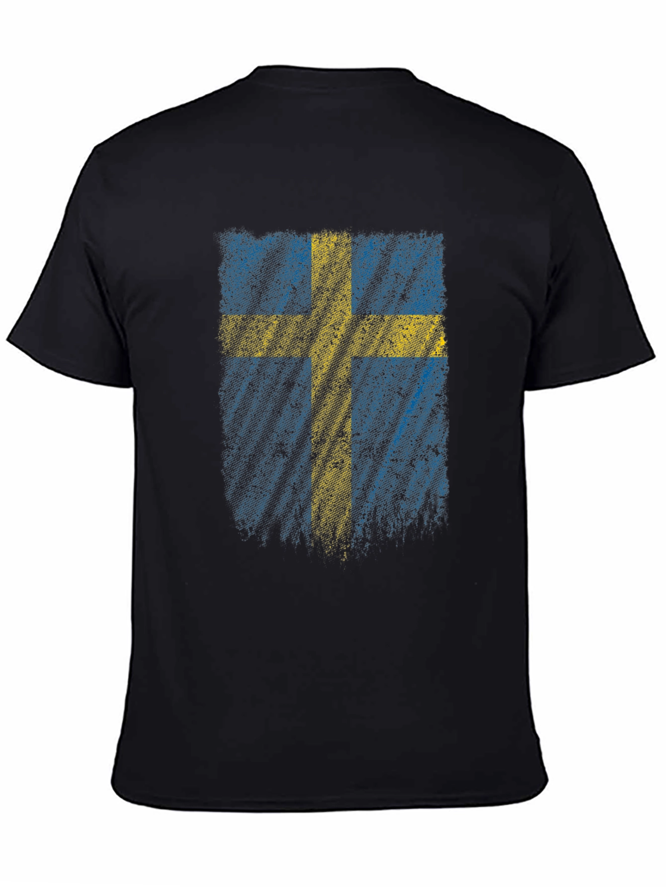 Swedish Flag Graphic Tee - Black