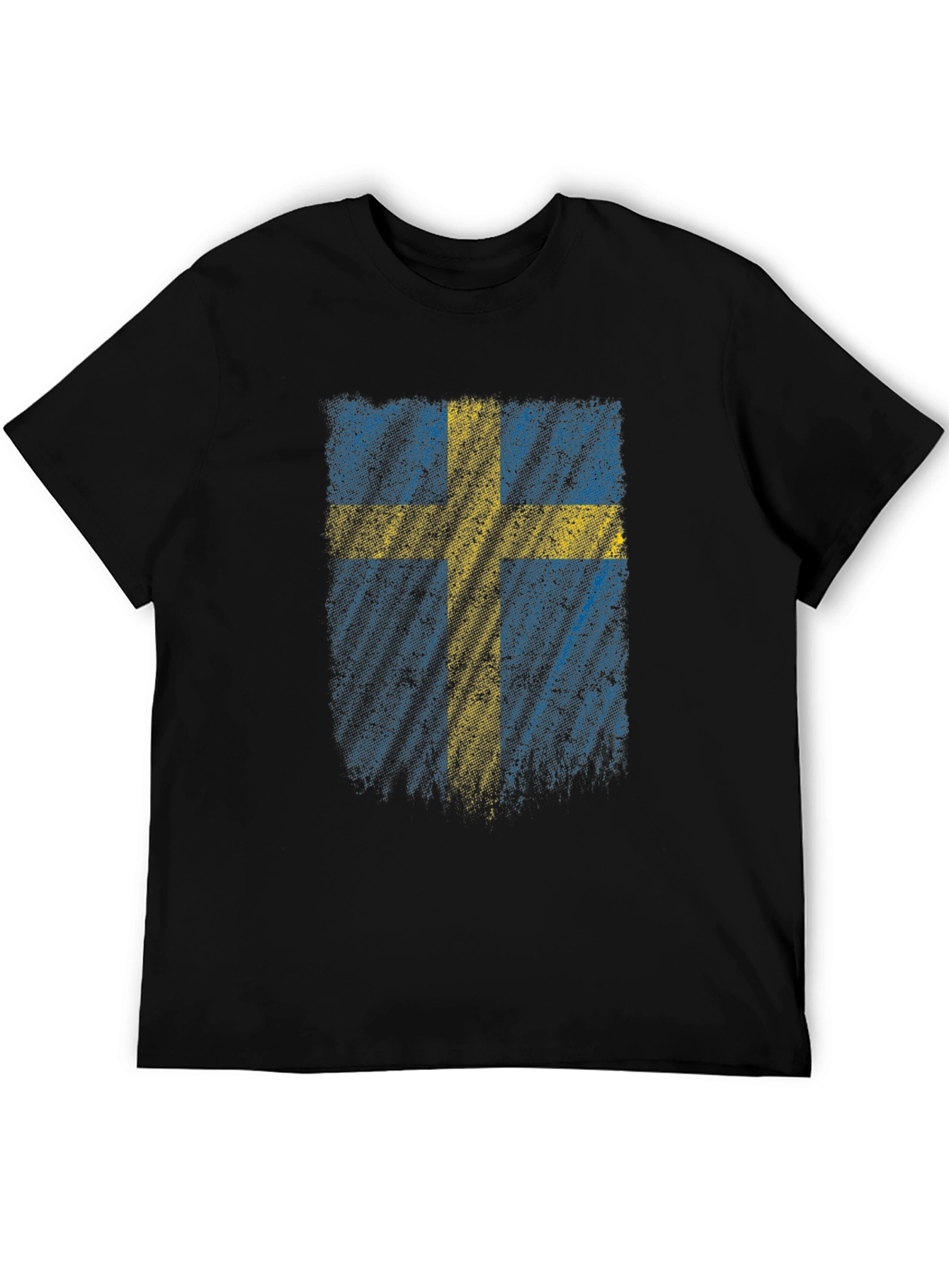 Swedish Flag Graphic Tee - Black