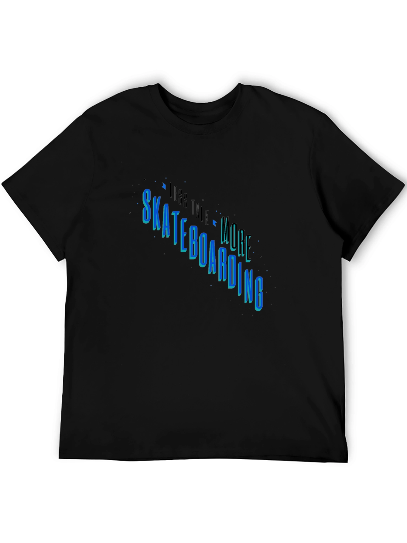 Skateboarding Graphic Tee - Less Talk More Skate