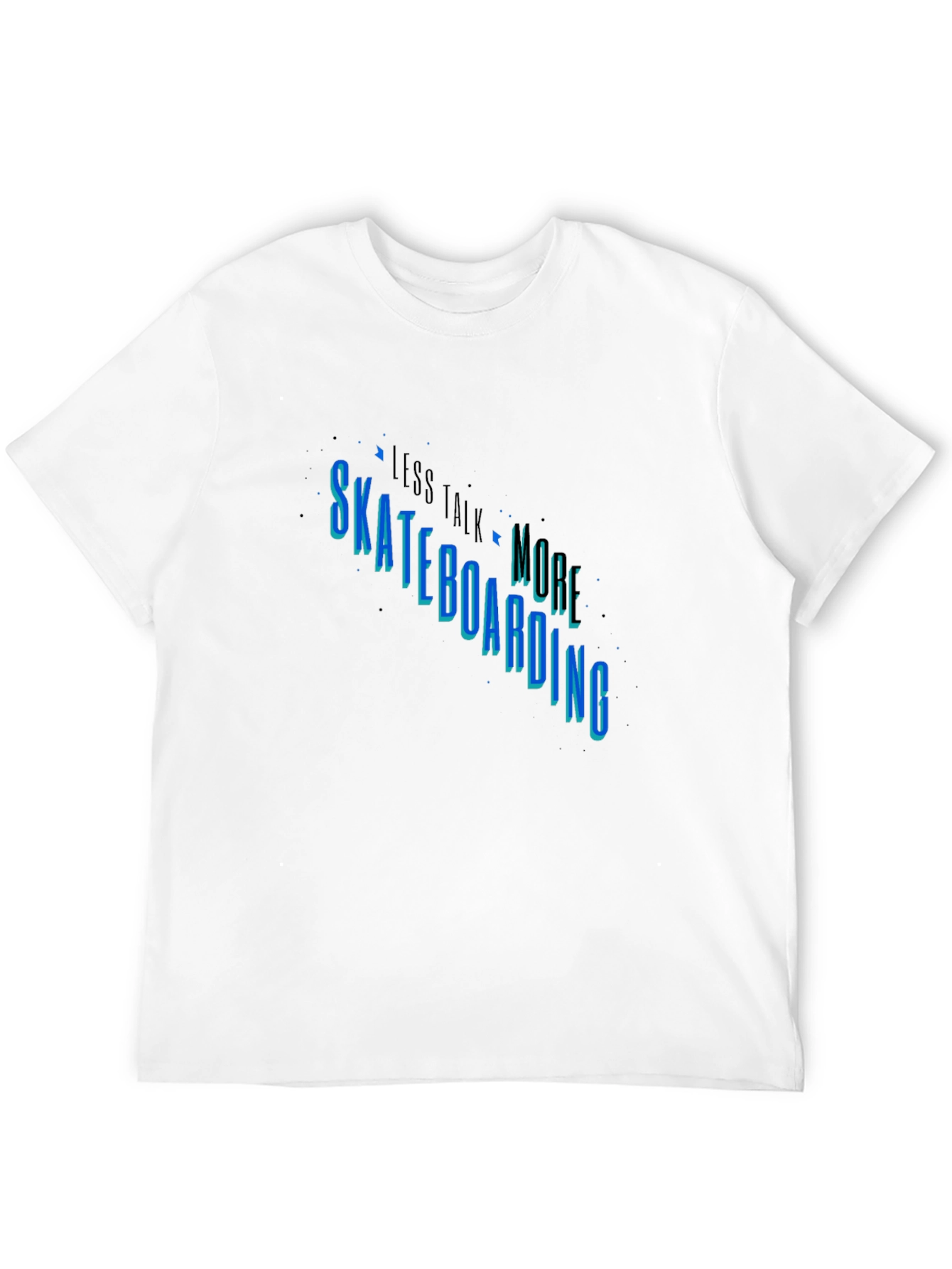 Skateboarding Graphic Tee - Less Talk More Skate