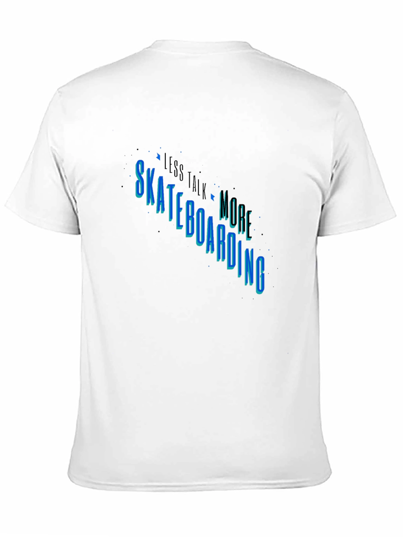 Skateboarding Graphic Tee - Less Talk More Skate