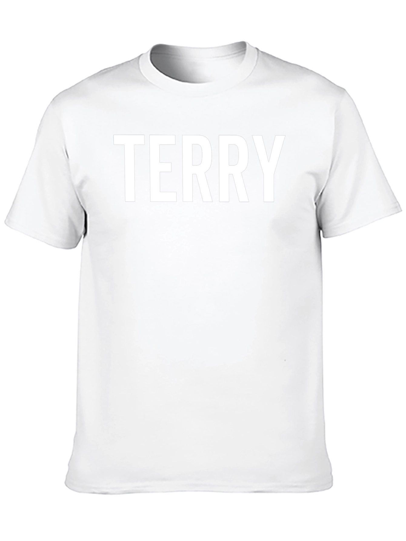 TERRY Black Cotton Crew Neck Tee