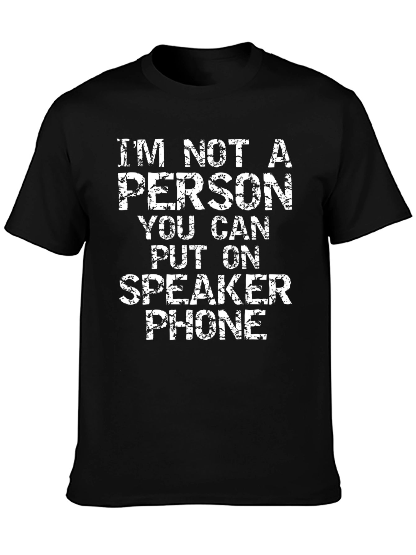 Speaker Phone T-Shirt - Sarcastic Humor Tee