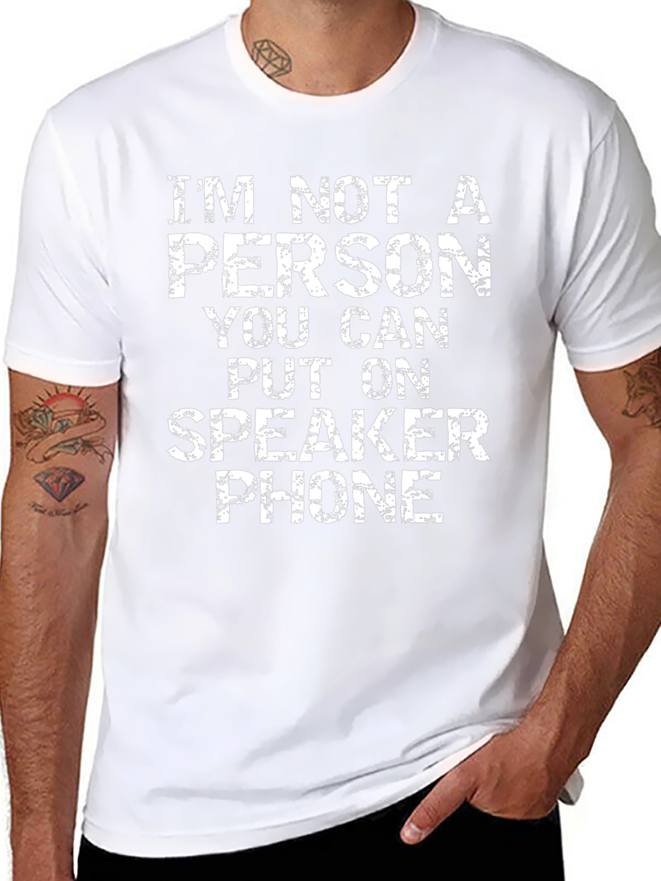 Speaker Phone T-Shirt - Sarcastic Humor Tee