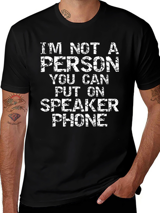 Speaker Phone T-Shirt - Sarcastic Humor Tee