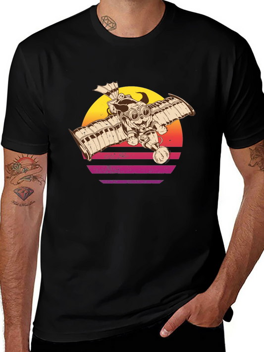 Steampunk Pug Pilot T-Shirt