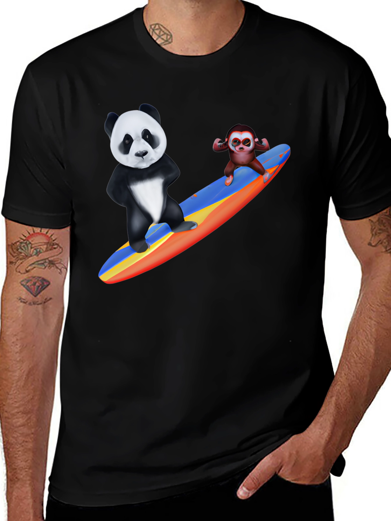 Surfs Up Panda T-Shirt