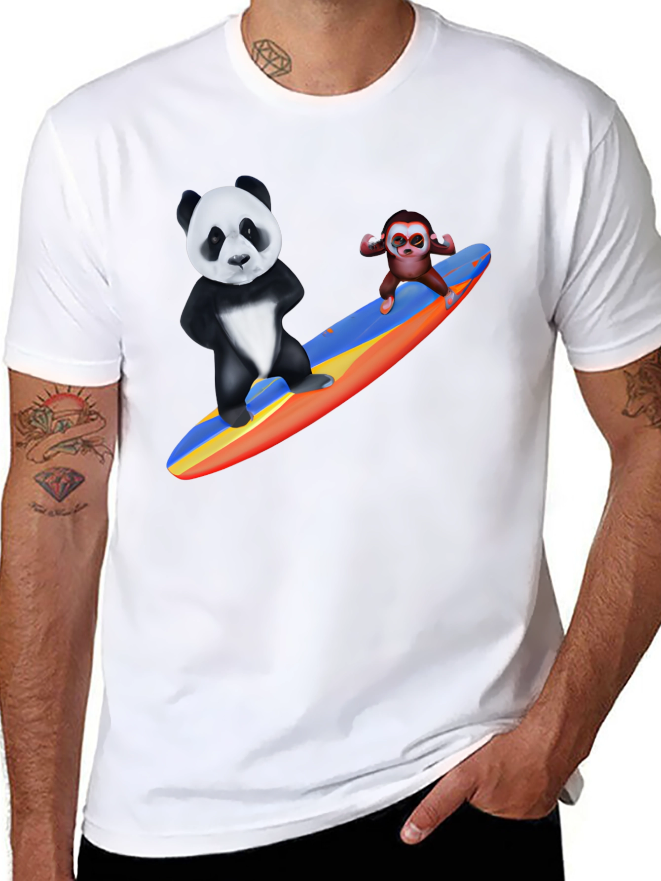 Surfs Up Panda T-Shirt