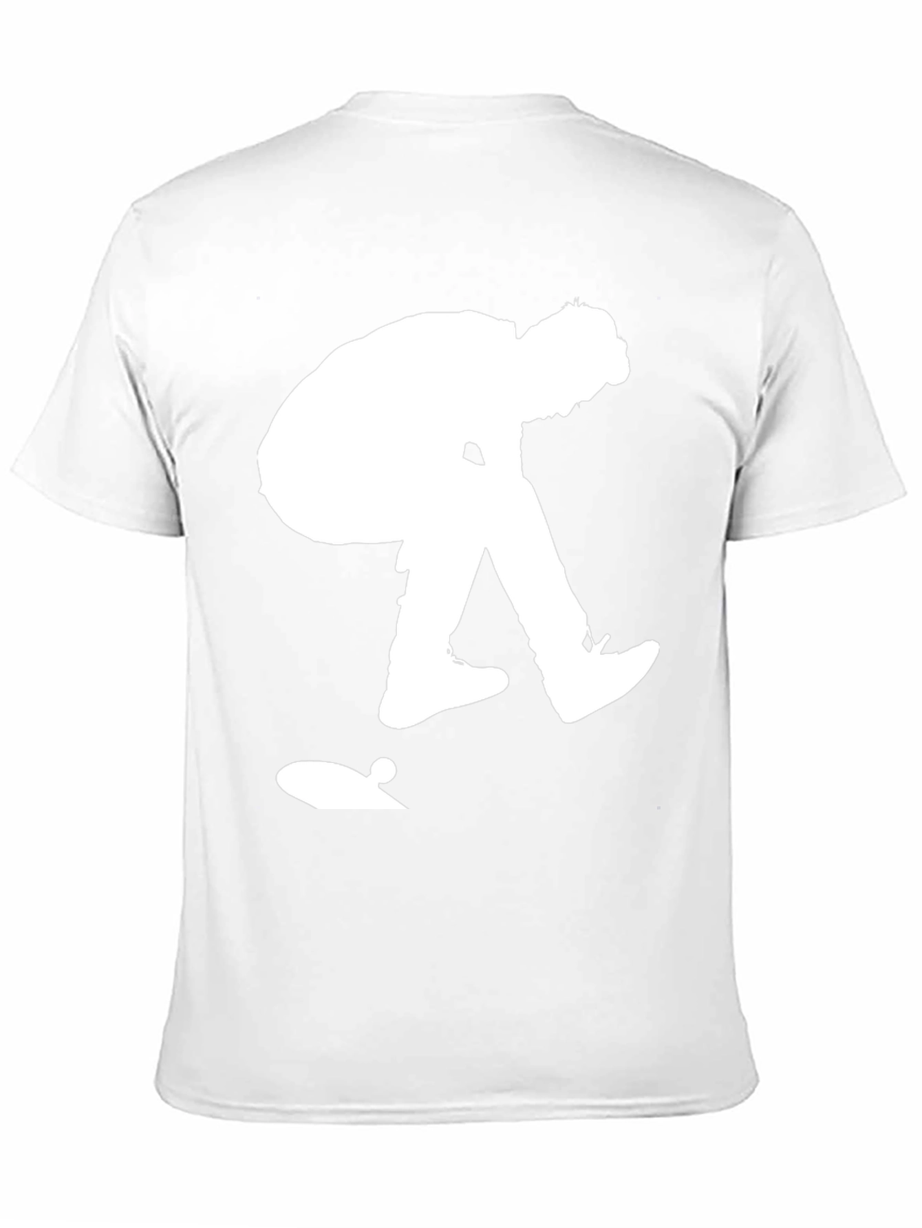 Skateboarder Graphic Tee - Black Cotton Casual Shirt