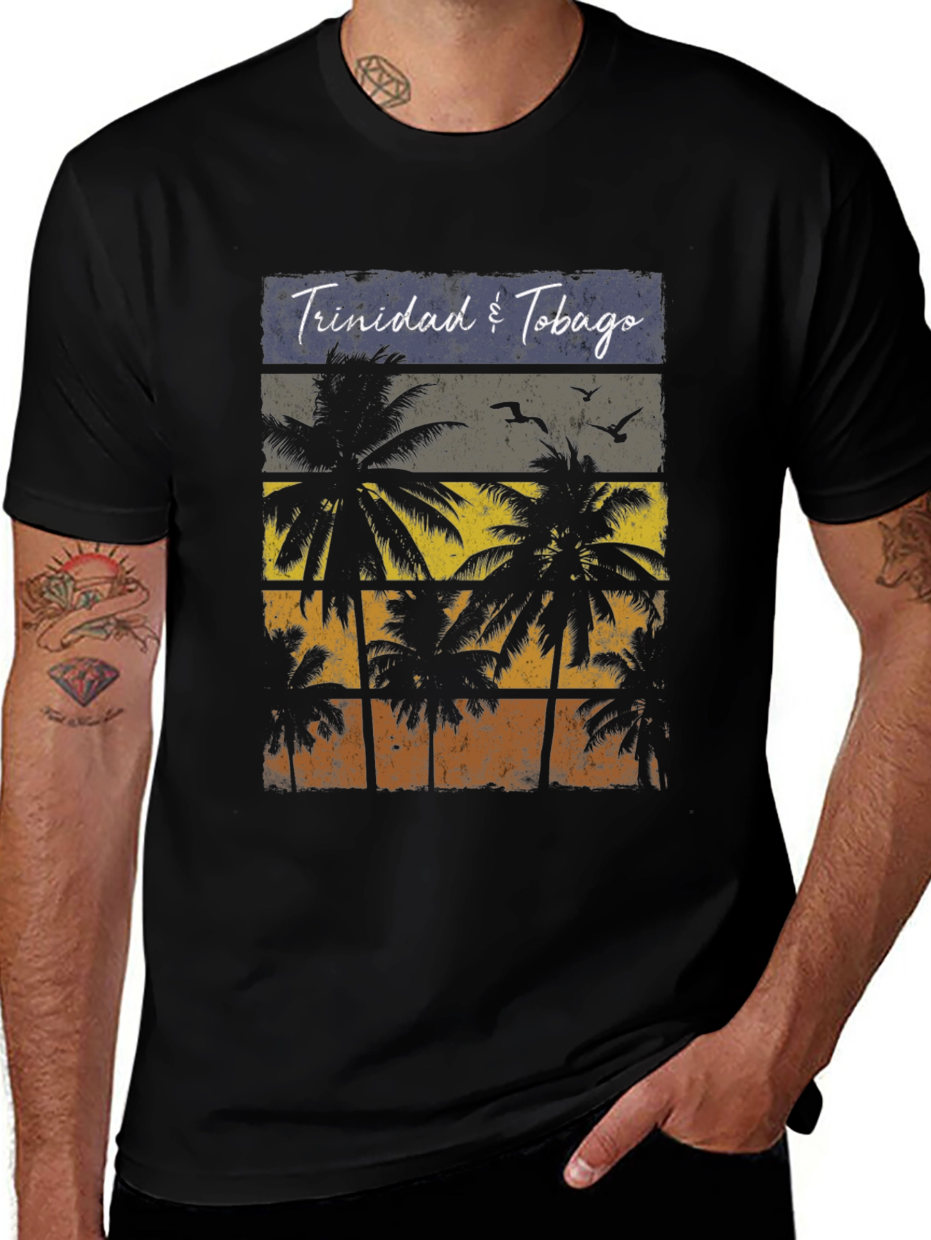Trinidad & Tobago Palm Tree Graphic Tee