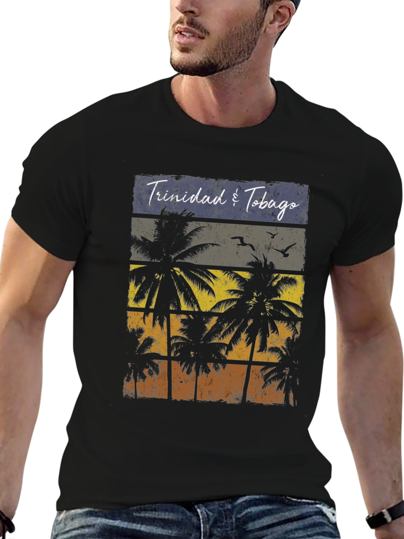 Trinidad & Tobago Palm Tree Graphic Tee