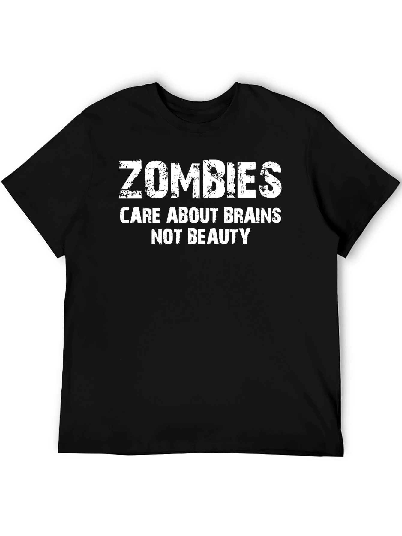Zombies Care About Brains T-Shirt - Black