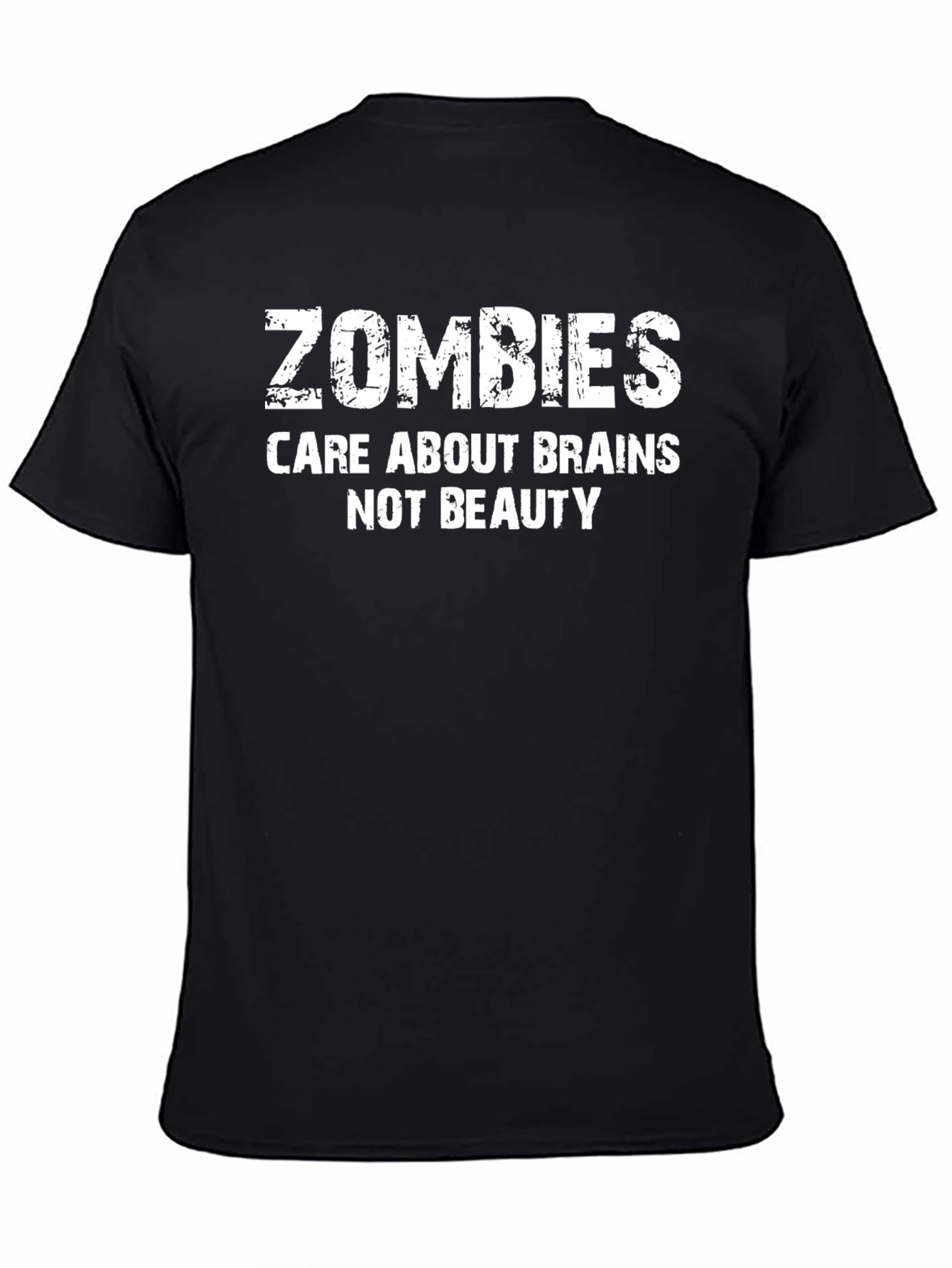 Zombies Care About Brains T-Shirt - Black