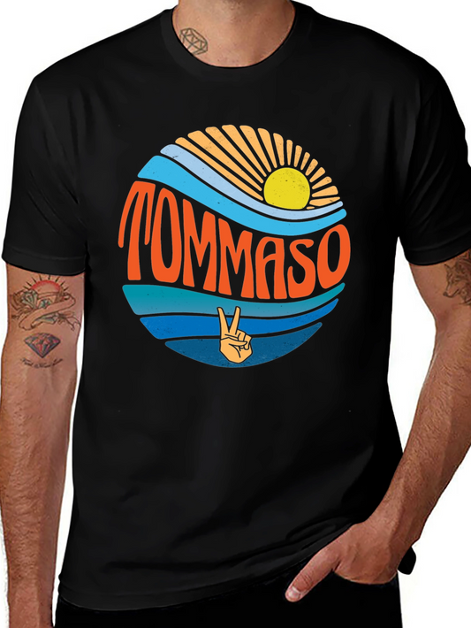Tommaso Beach Wave T-Shirt - Retro Style
