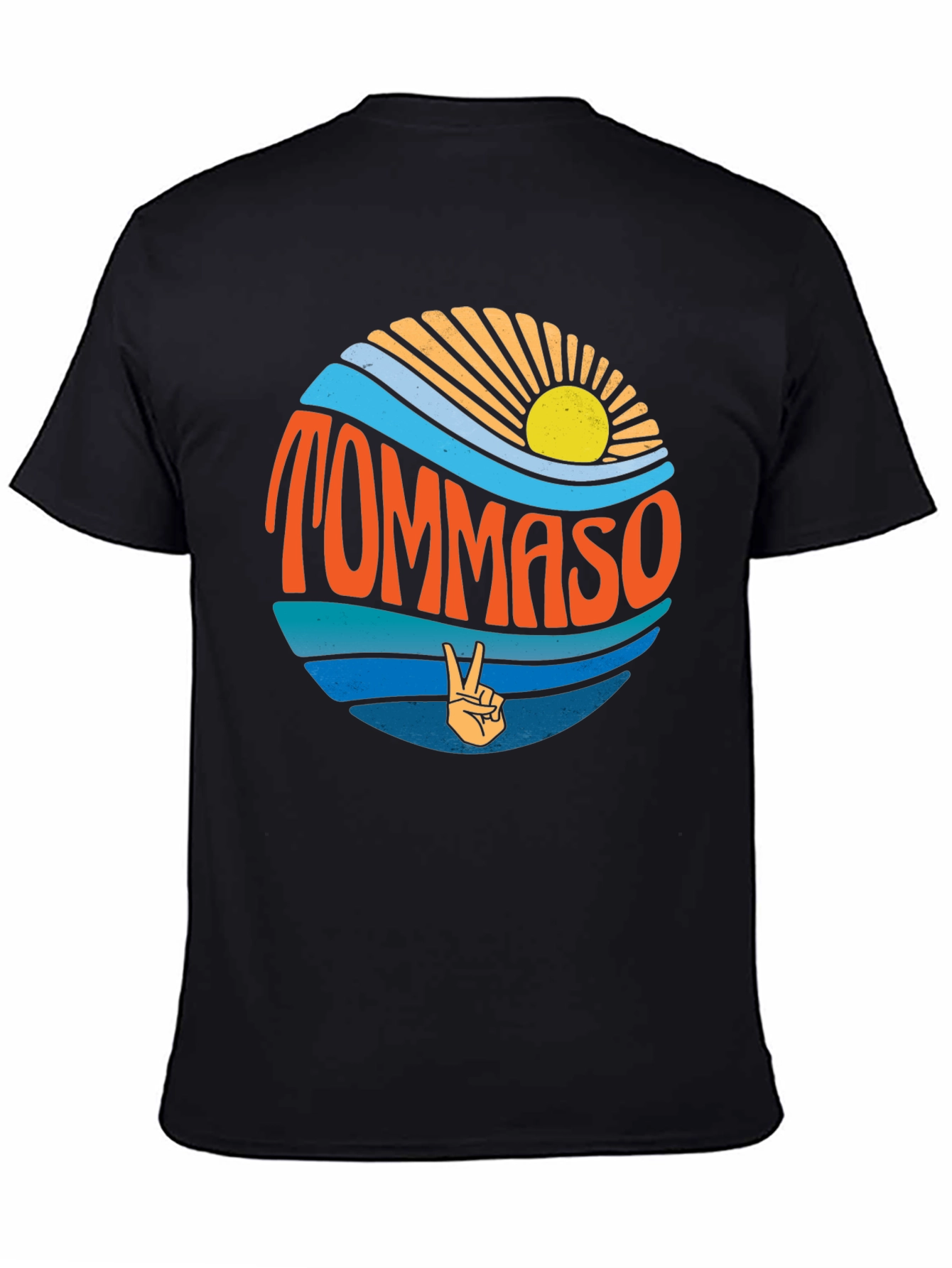 Tommaso Beach Wave T-Shirt - Retro Style