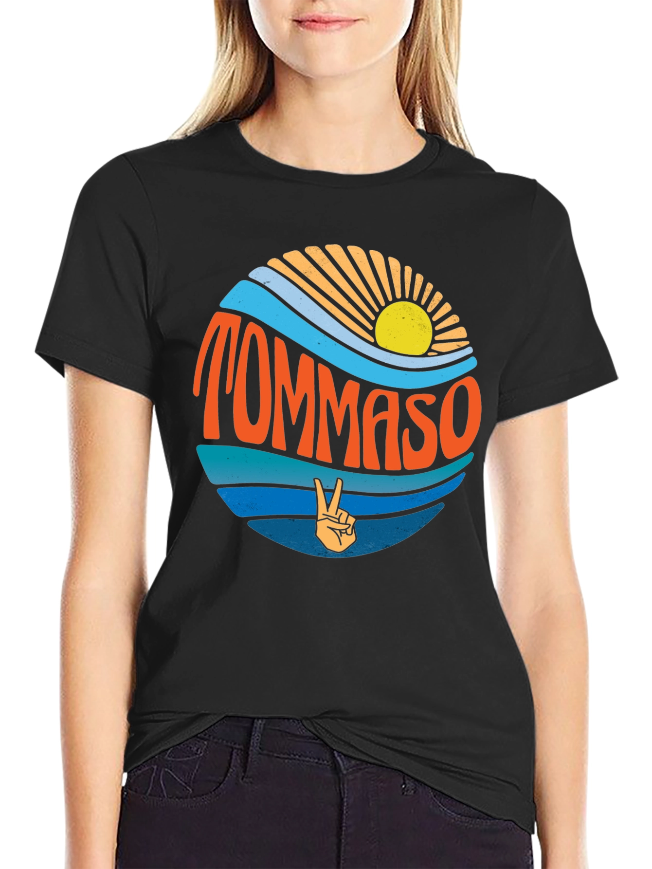 Tommaso Beach Wave T-Shirt - Retro Style