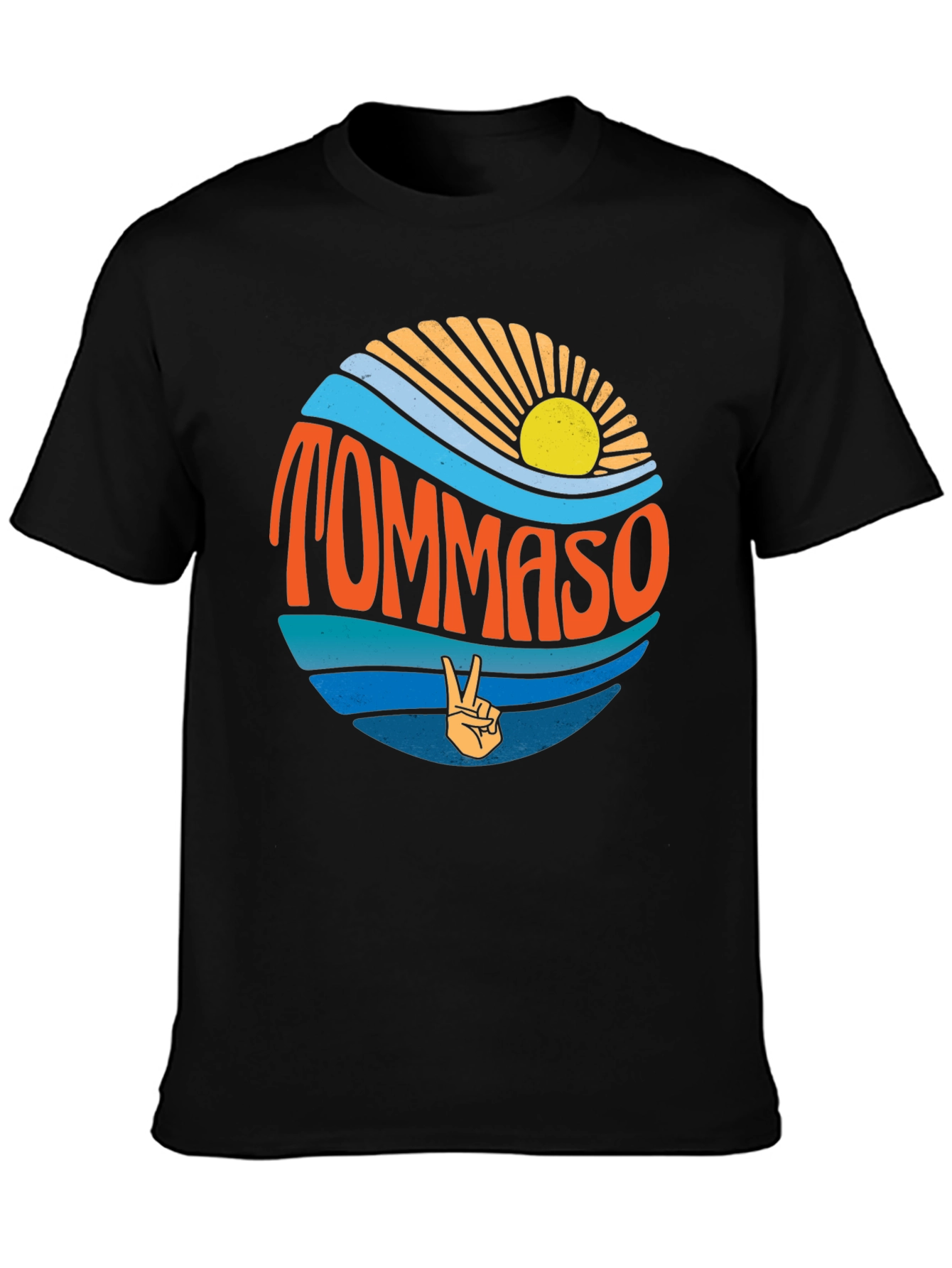 Tommaso Beach Wave T-Shirt - Retro Style