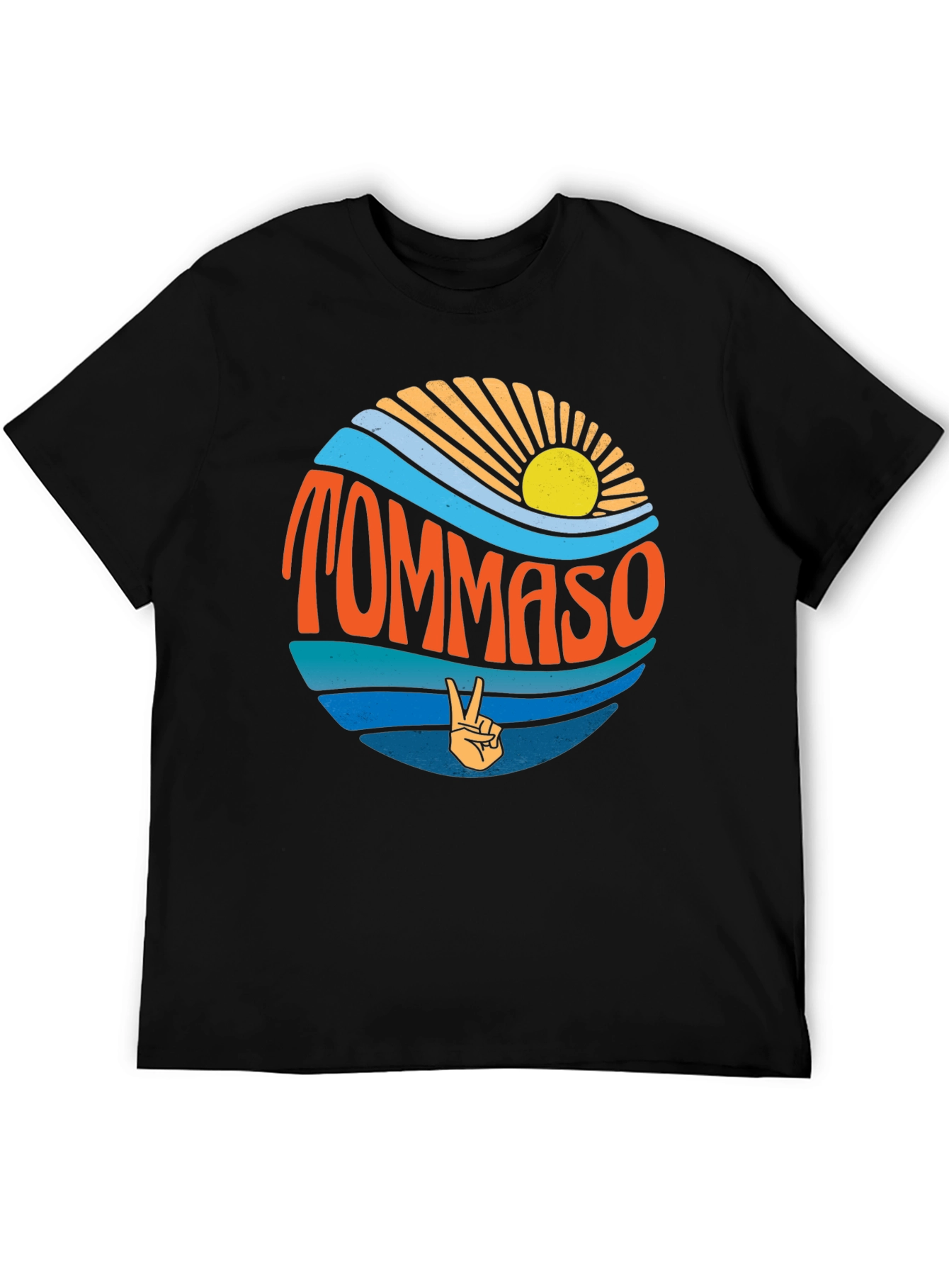 Tommaso Beach Wave T-Shirt - Retro Style