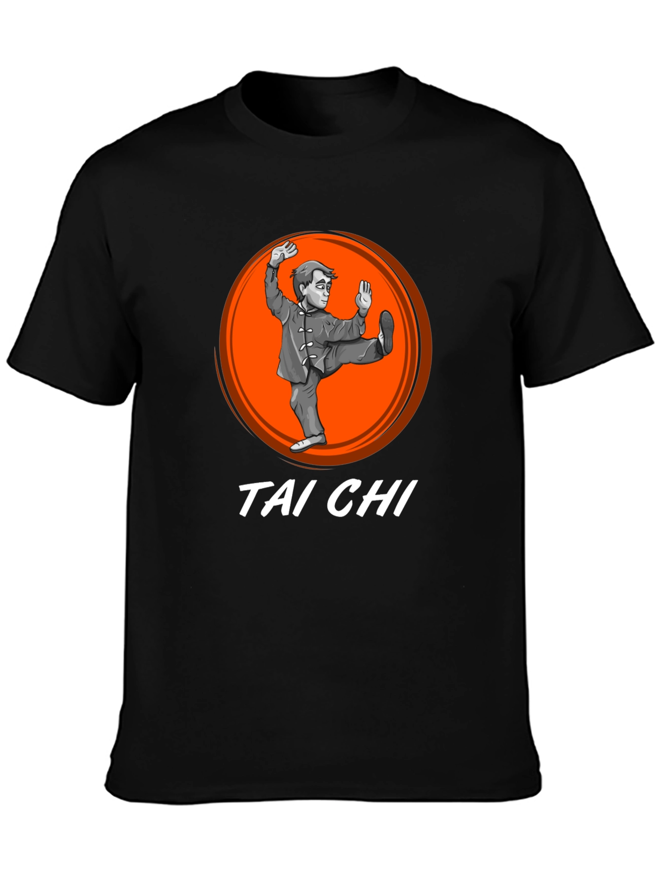 Tai Chi Black Graphic T-Shirt