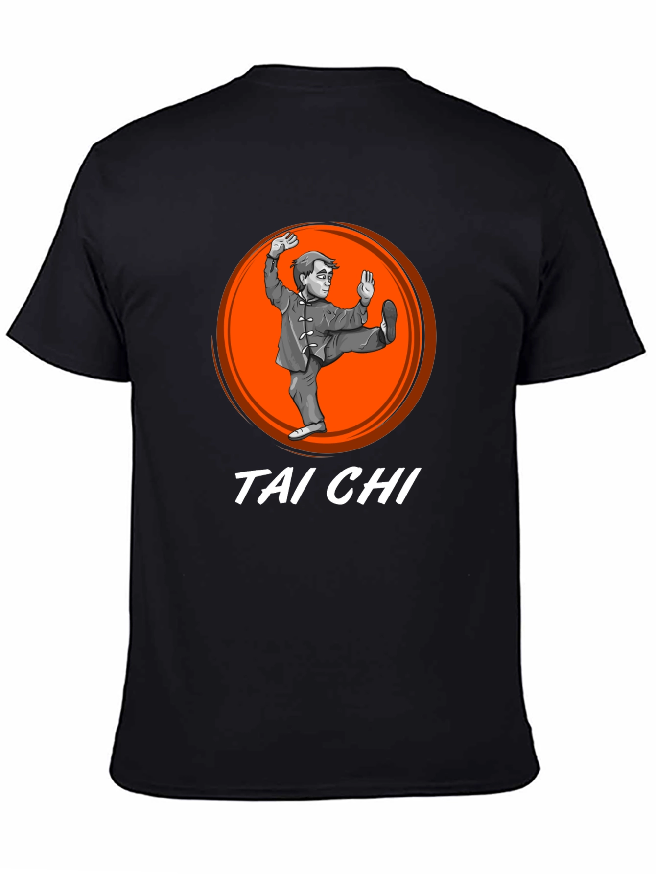 Tai Chi Black Graphic T-Shirt