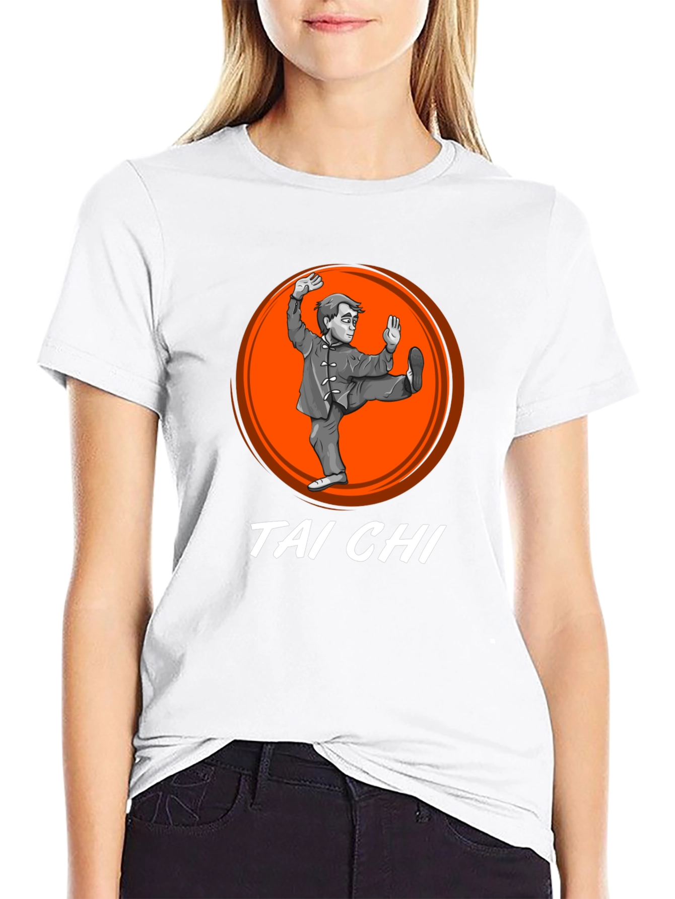 Tai Chi Black Graphic T-Shirt