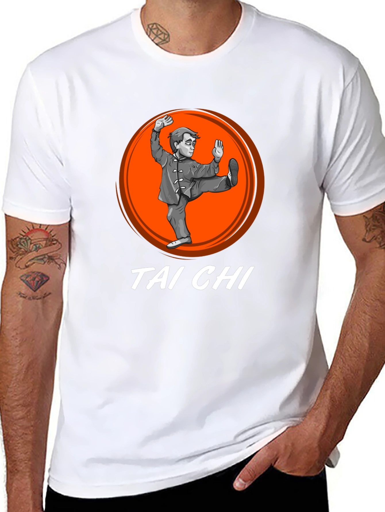 Tai Chi Black Graphic T-Shirt