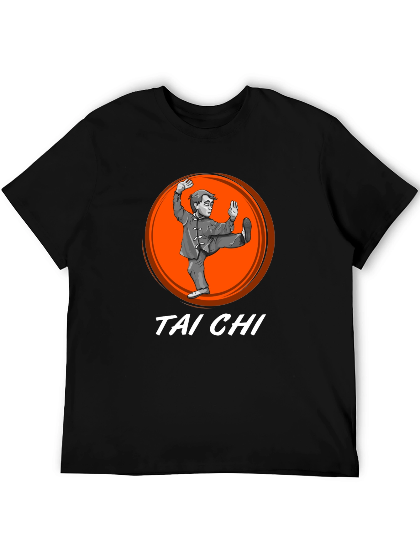 Tai Chi Black Graphic T-Shirt