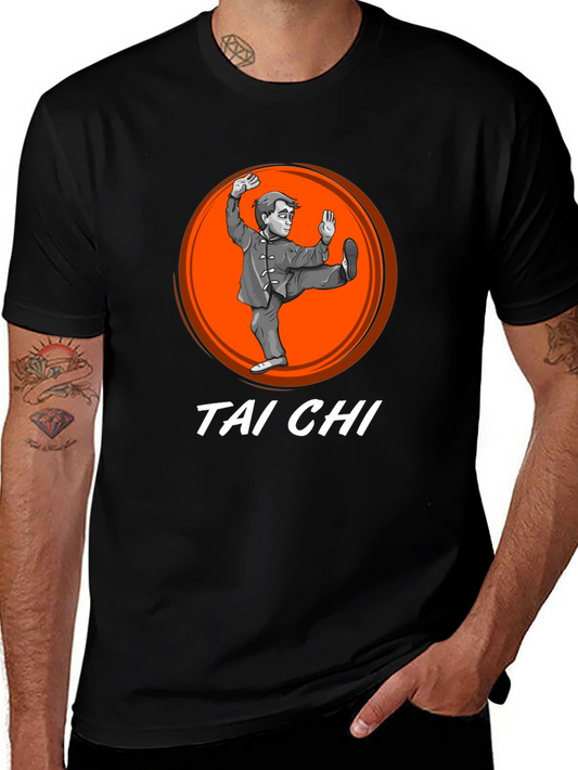 Tai Chi Black Graphic T-Shirt