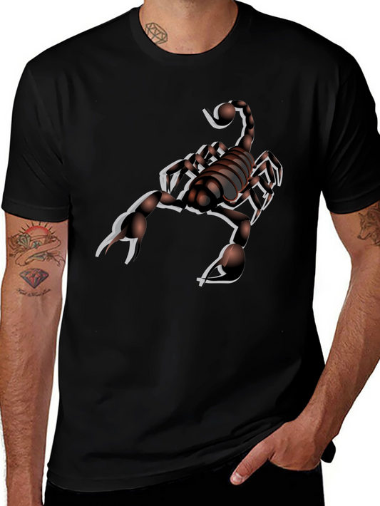 Scorpion Graphic Tee - Black Cotton Comfort