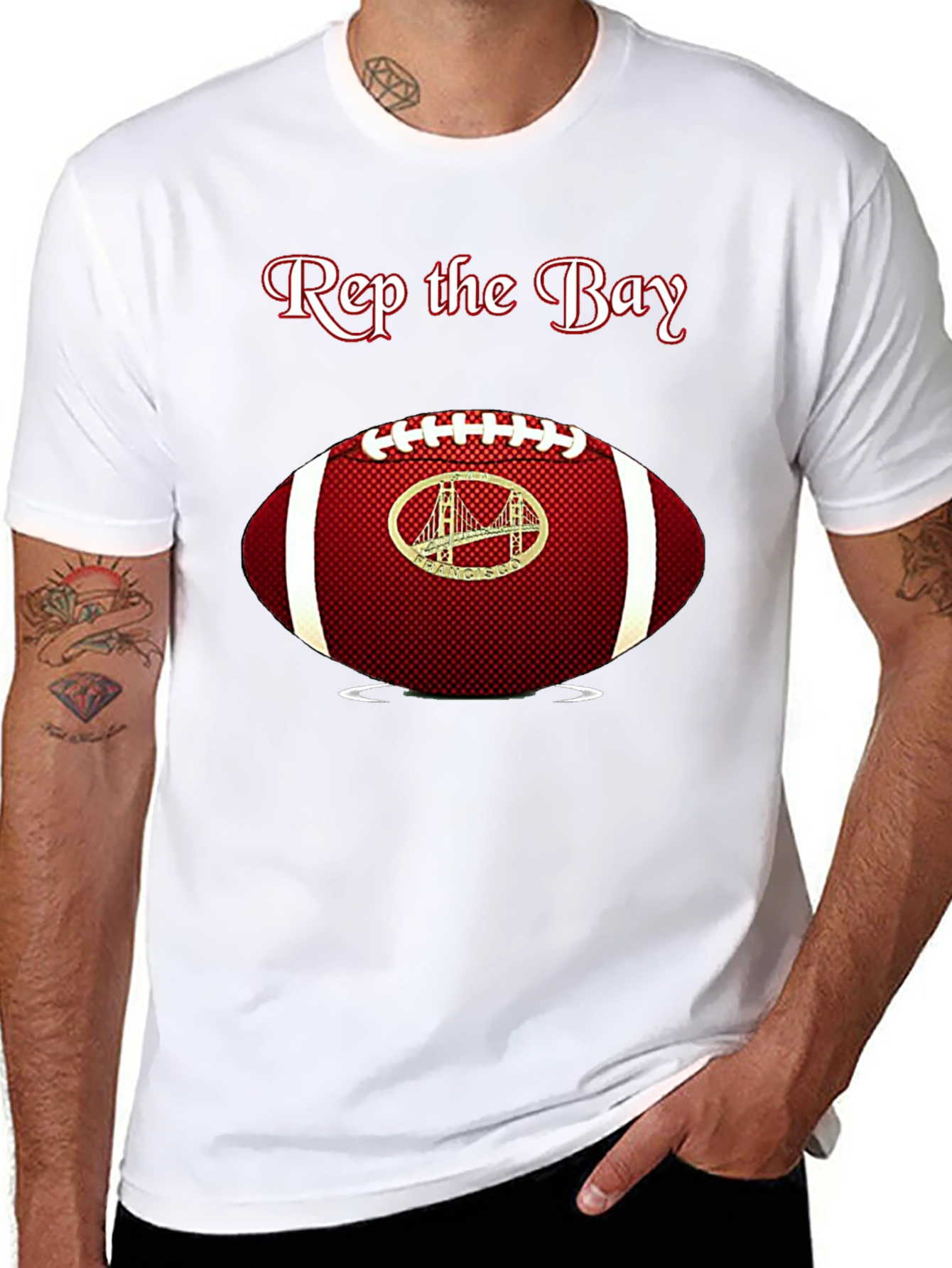 Rep the Bay Football T-Shirt