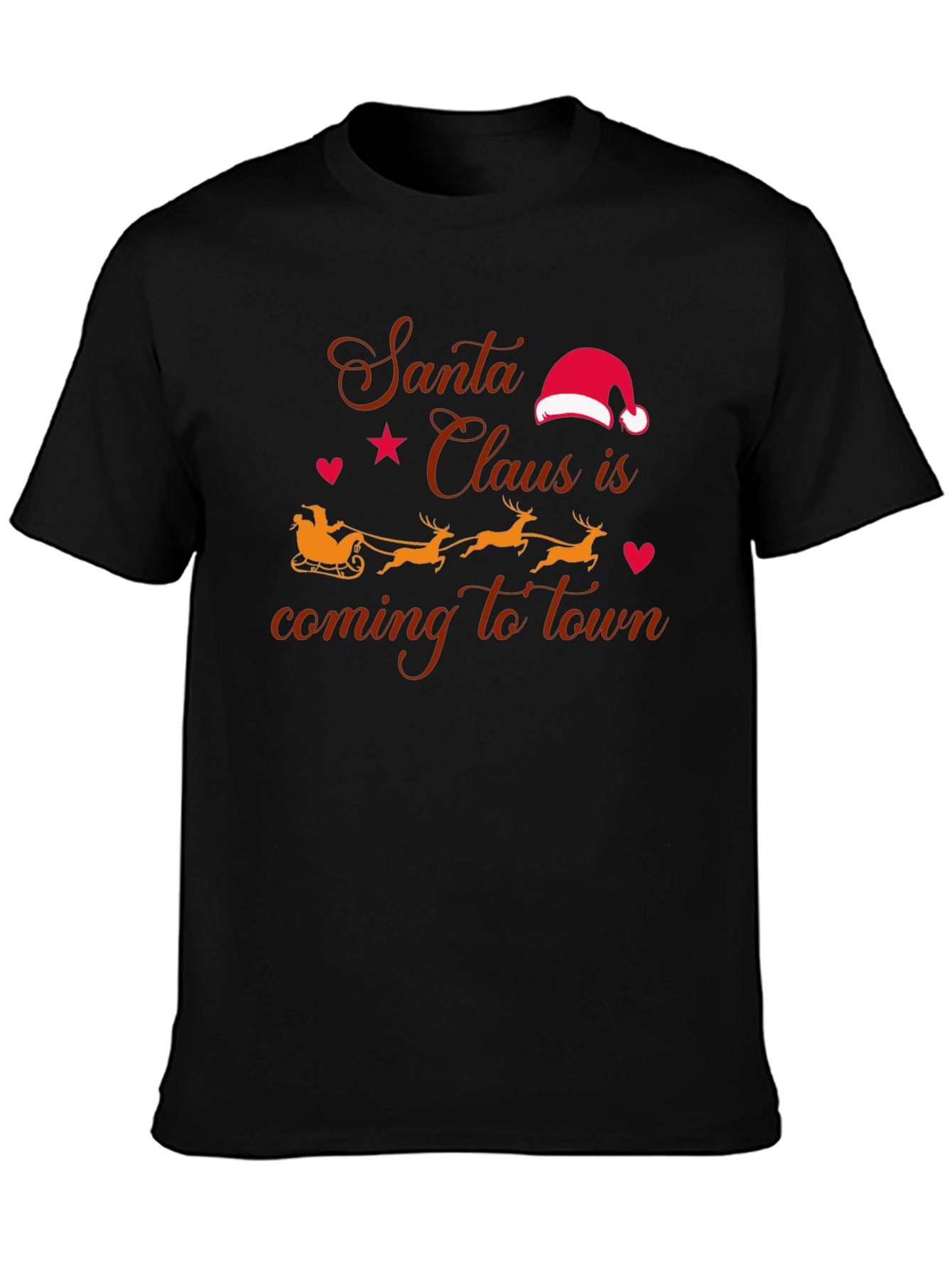 Santas Coming to Town T-Shirt - Holiday Cheer