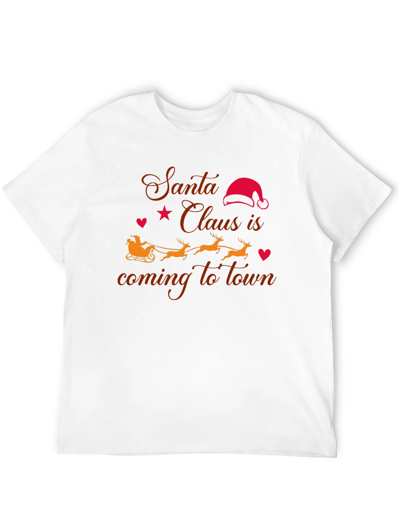 Santas Coming to Town T-Shirt - Holiday Cheer