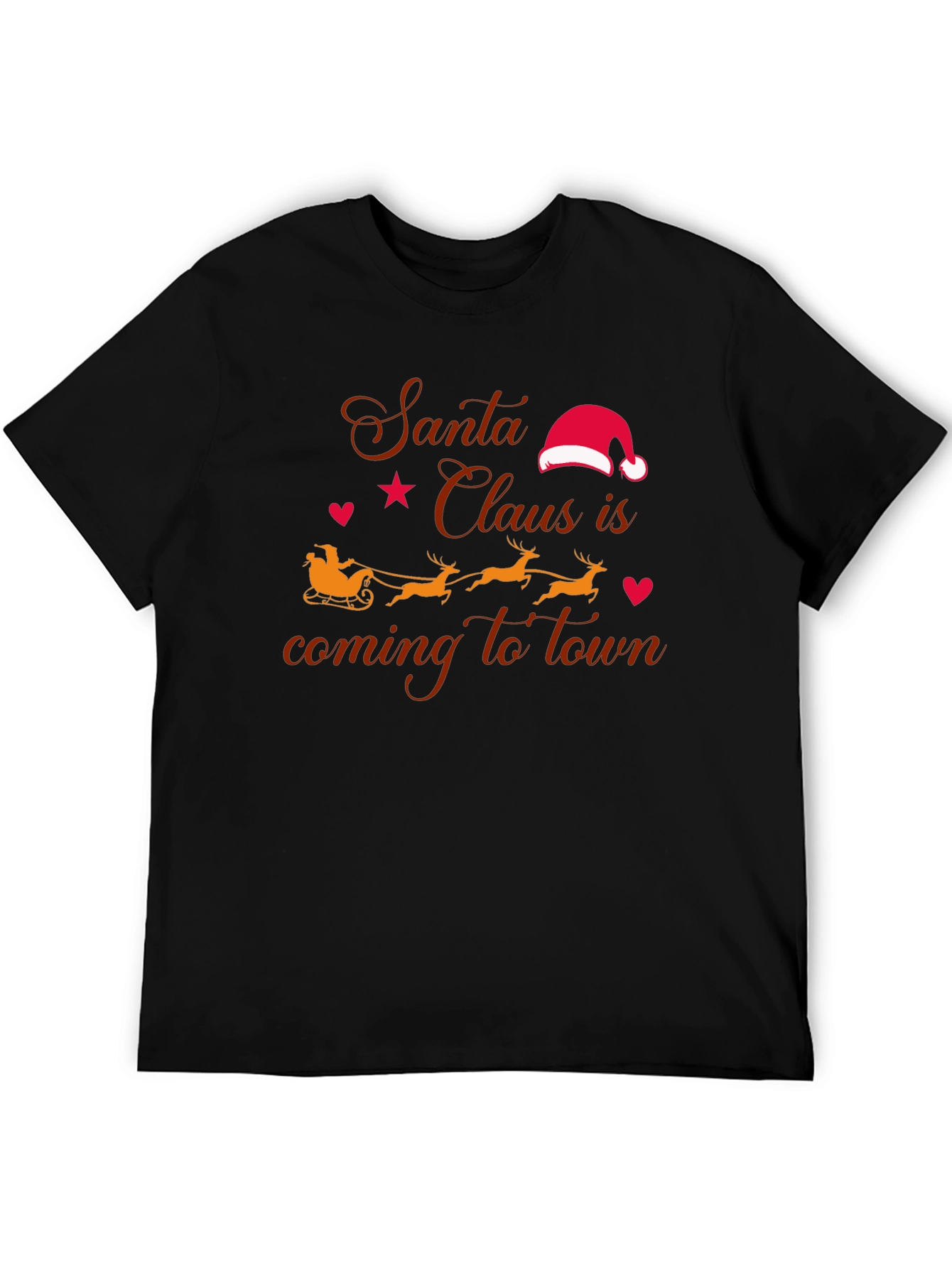 Santas Coming to Town T-Shirt - Holiday Cheer