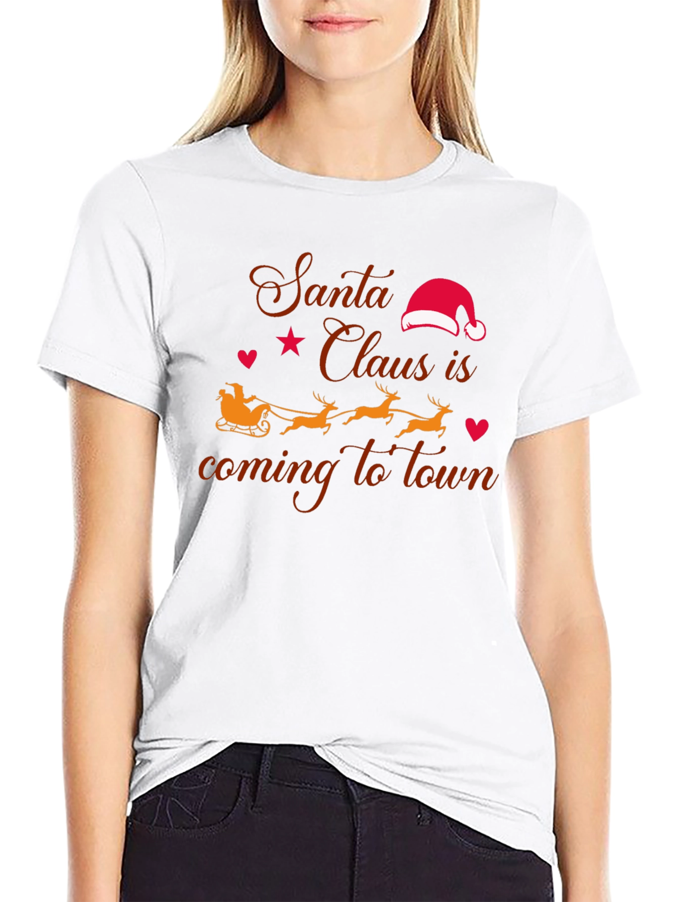 Santas Coming to Town T-Shirt - Holiday Cheer