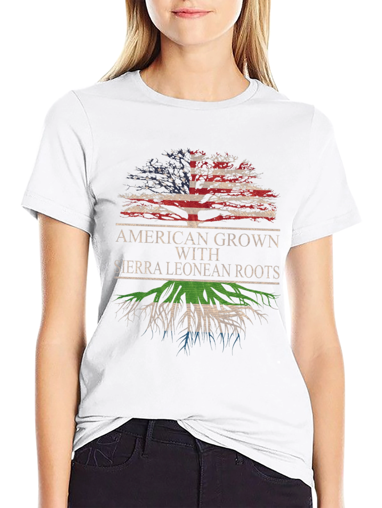American Grown Sierra Leonean Roots T-Shirt