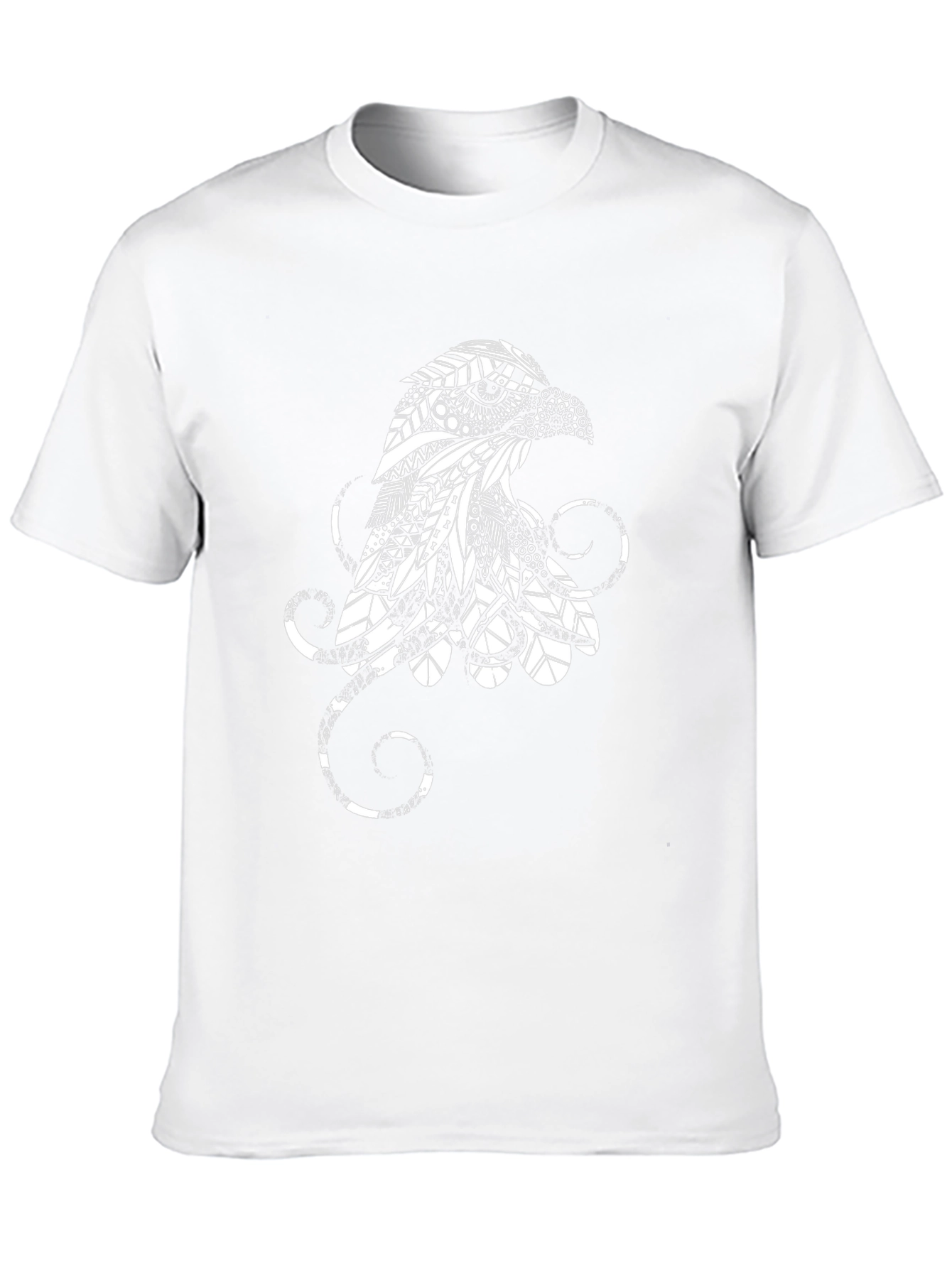 Abstract Eagle Graphic Black T-Shirt